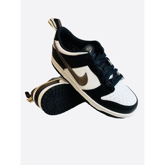 Nike Dunk Low SE (GS) Off Noir/Metallic Pewter DH9764-001 Youth Size 7Y 8.5 Wmns - Picture 10 of 11